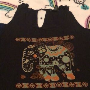 Black elephant shirt